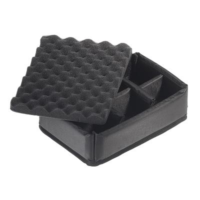 OUTDOOR case in black with padded partition inserts 250x175x95 mm Volume: 4,1 L Model: 1000/B/RPD